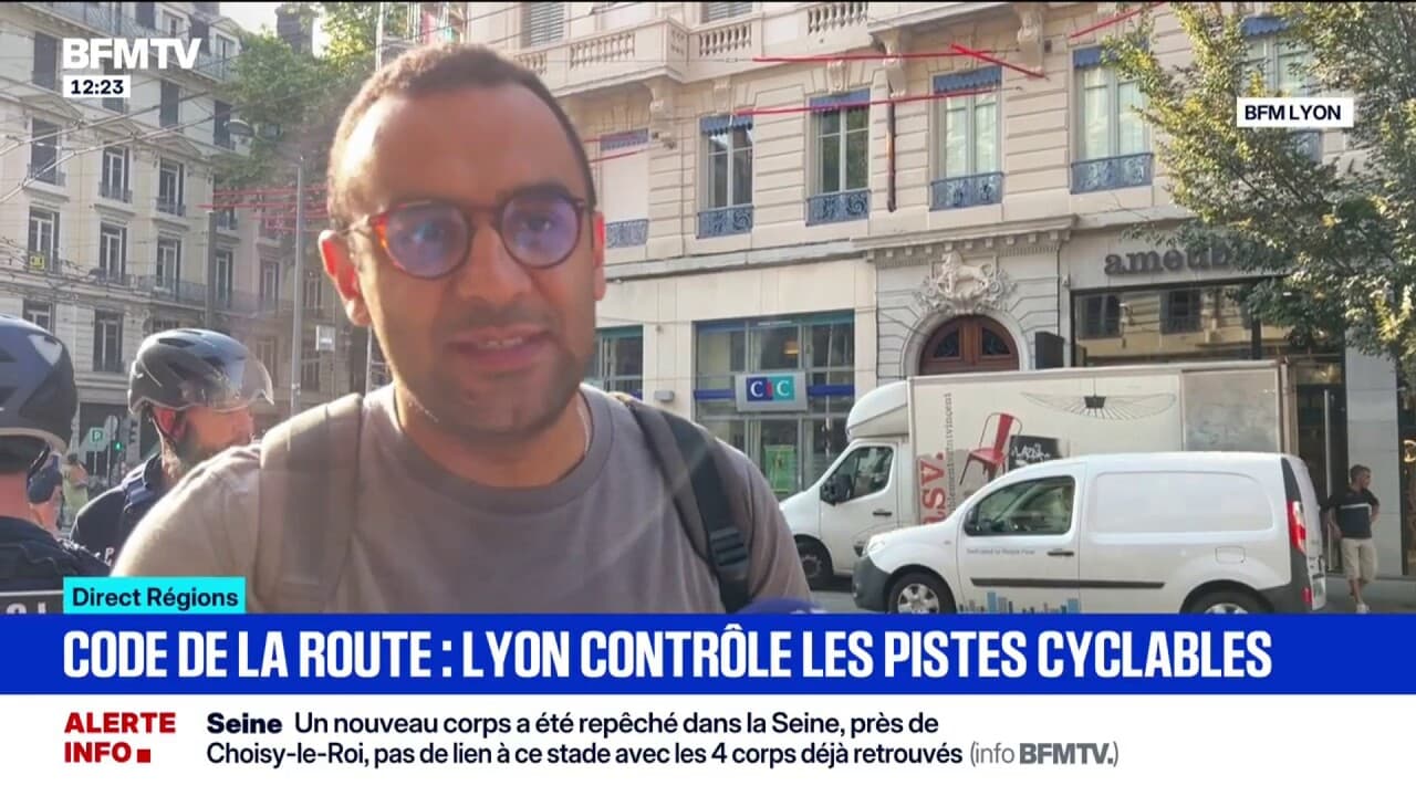 la police municipale contrôle les pistes cyclables