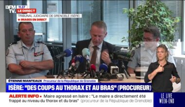 "Le maire était dans un pronostic vital engagé, le poumon a été perforé", indique Étienne Manteaux, procureur de la République de Grenoble