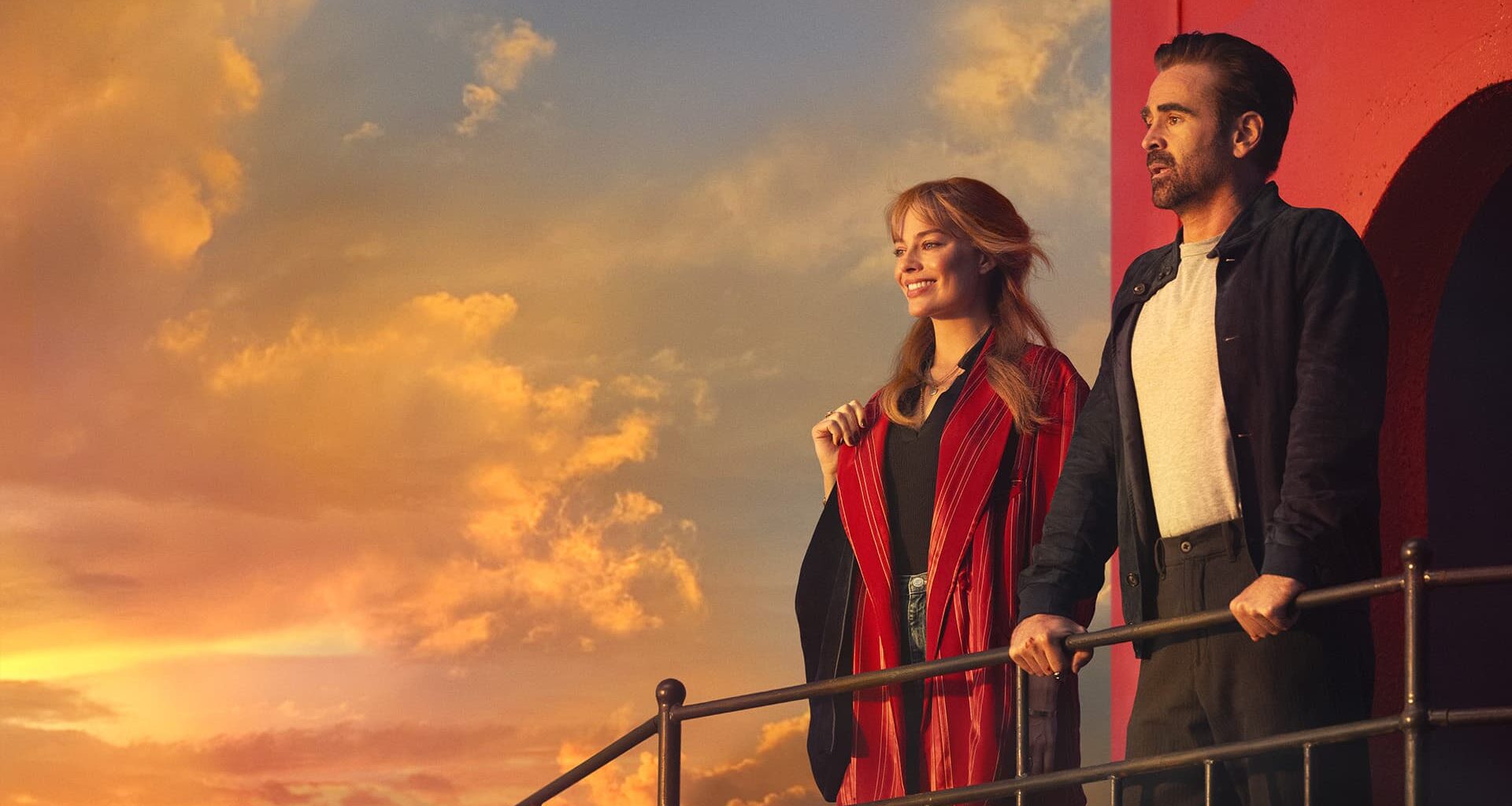 Margot Robbie et Colin Farrell, dans A Big Bold Beautiful Journey.