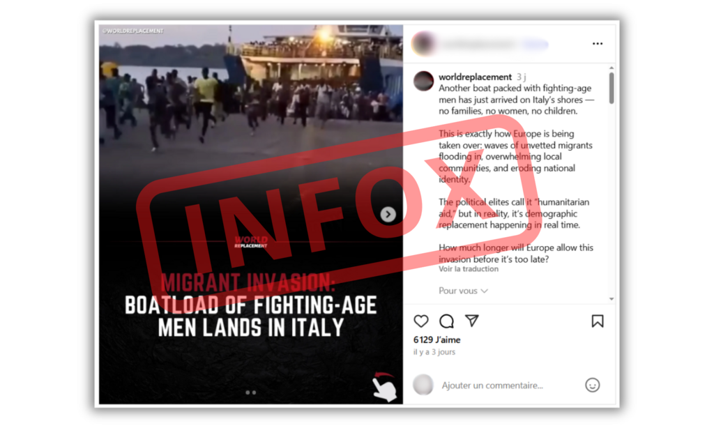 L'infox a beaucoup circulé sur Instagram, en partie à cause de ce compte.