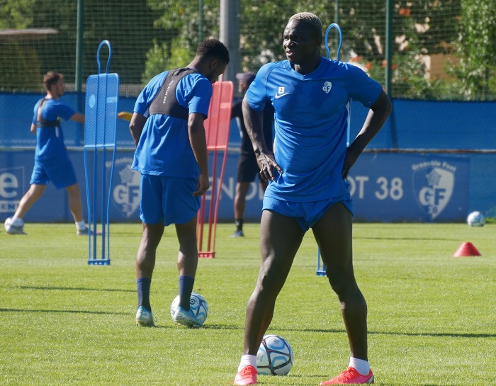 Moussa Djitté à l'entraînement