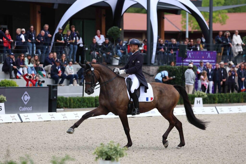 Alexandre Ayache et Ruling Olivia aux championnats d'Europe à Crozet