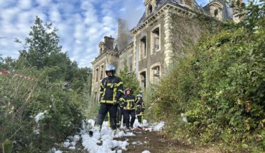 Le château de Bougon était « embrasé », l'intervention des pompiers a été complexe au sud - Maville Nantes