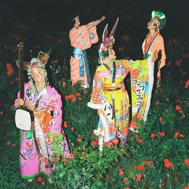photo spectacle original avec mitsune dans les douves du château jeudi soir.  ©  photo shari marks
