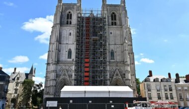 La cathédrale de Nantes harnachée pour poursuivre sa restauration, avant sa réouverture en