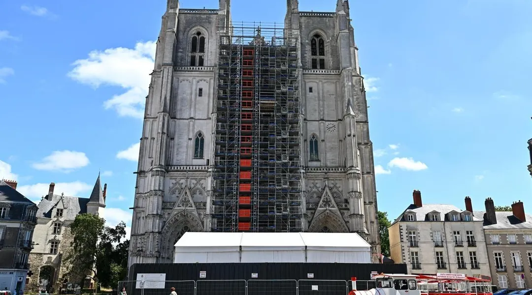 La cathédrale de Nantes harnachée pour poursuivre sa restauration, avant sa réouverture en
