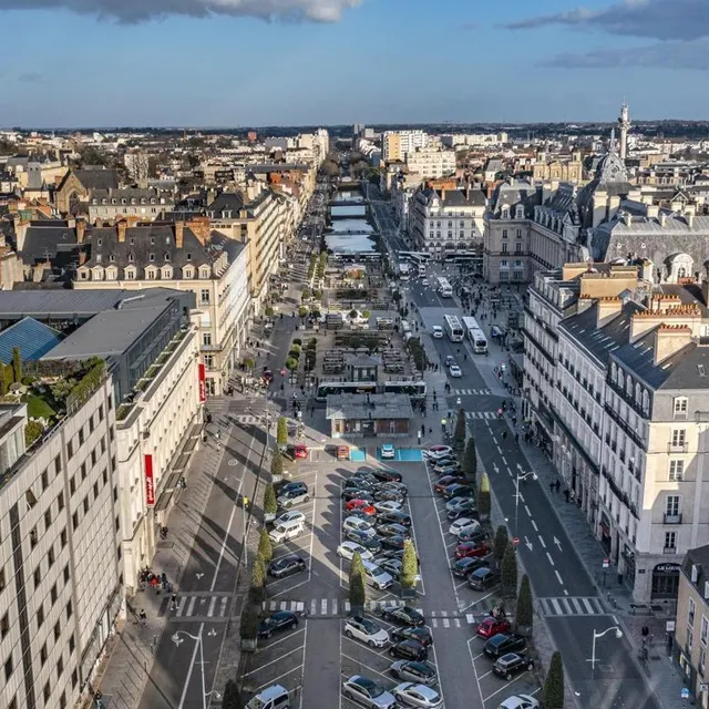 photo à rennes, la dalle du parking vilaine sera détruite, le fleuve va réapparaître.  ©  marc ollivier/ouest-france