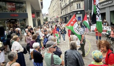 À Nantes, une quarantaine de personnes se sont mobilisées pour Gaza ce mercredi