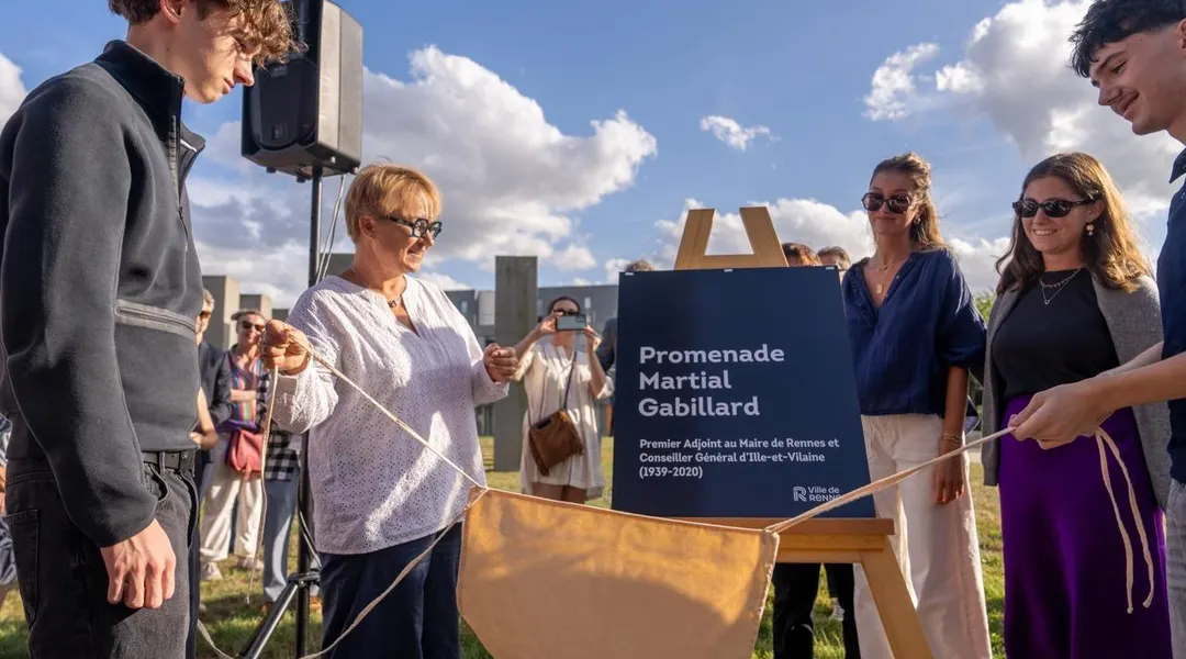 À Rennes, une promenade porte le nom de Martial Gabillard, ancien adjoint en charge de la culture