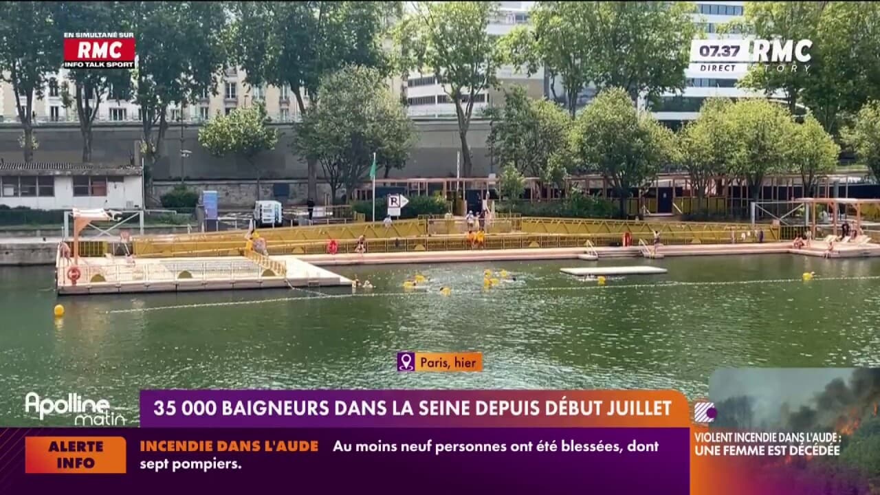 35.000 baigneurs déjà séduits par la baignade dans la Seine