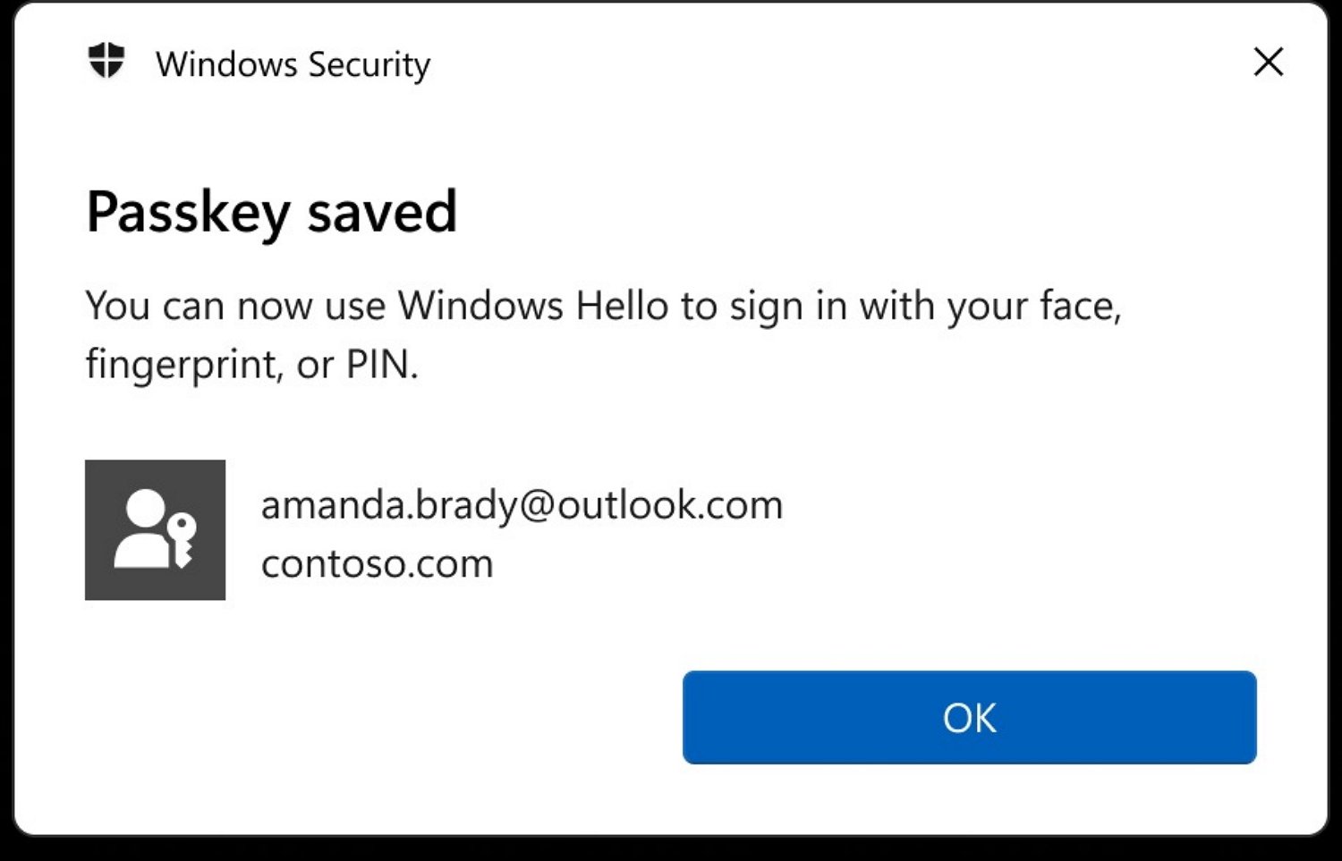 Passkey Microsoft