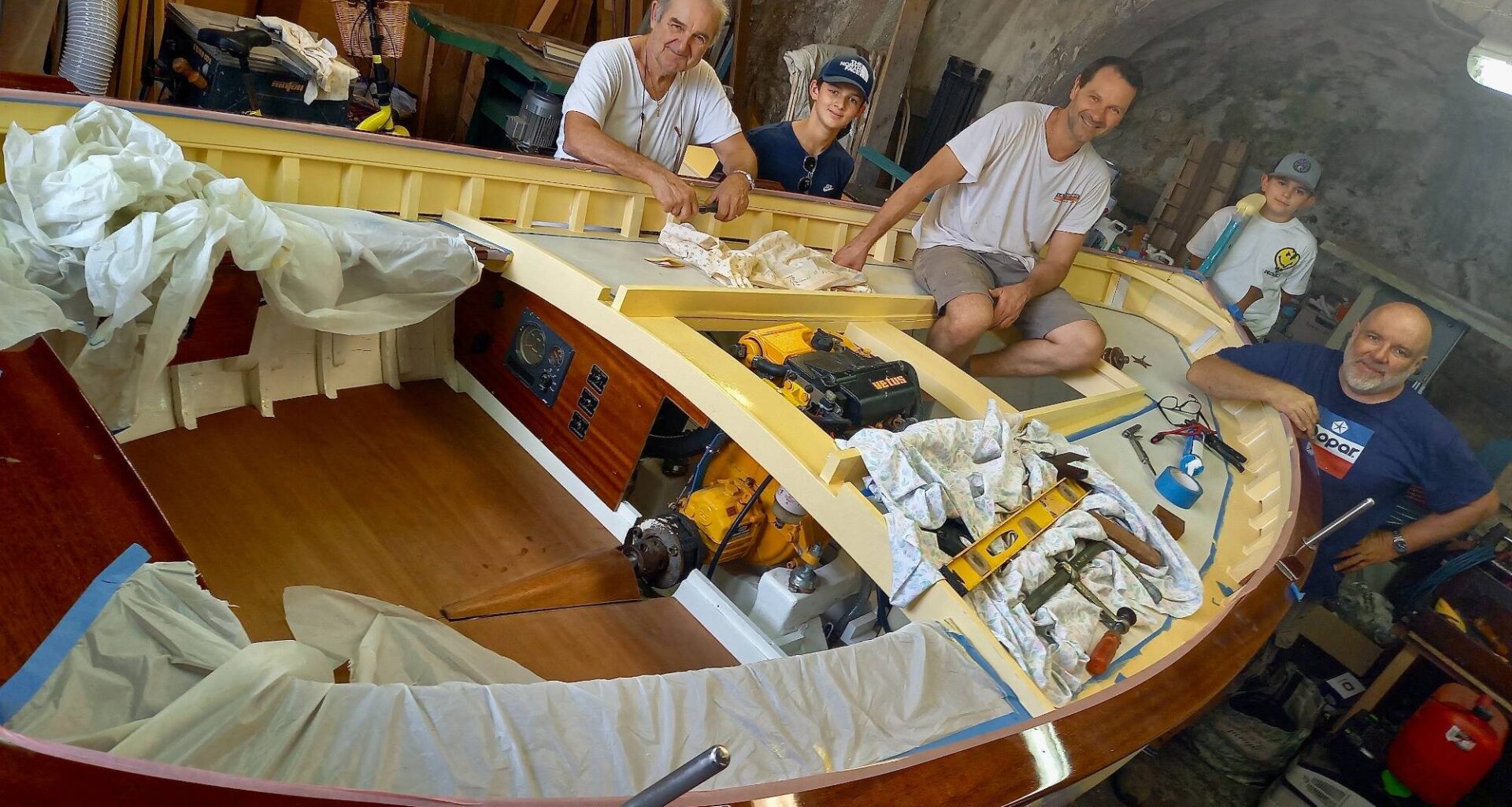 Un pointu entièrement rénové va reprendre la mer à Villefranche-sur-Mer