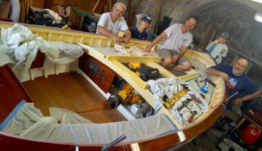 Un pointu entièrement rénové va reprendre la mer à Villefranche-sur-Mer