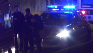 Opération de nuit d'une patrouille de police (illustration). © Joël Kermabon - Place Gre'net