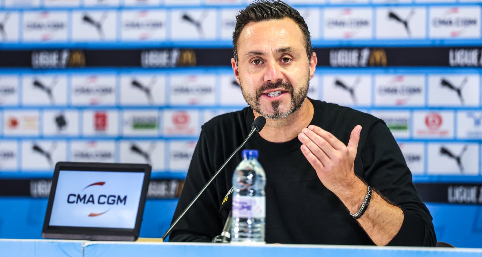 après l'affaire Rabiot-Rowe, suivez la conférence de presse de Roberto De Zerbi et Pierre-Emile Hojbjerg en live