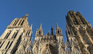la cathédrale de Rouen, plus large façade de France