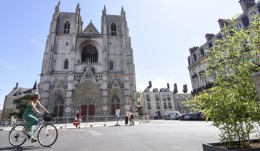 La cathédrale de Nantes doit rouvrir partiellement ses portes le 29 septembre prochain, cinq ans après l'incendie criminel. Photo © Sebastien SALOM-GOMIS/SIPA