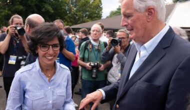 Rachida Dati et Michel Barnier rencontrent Les Jeunes Republicains au Parc Floral de Paris le 4 septembre 2021 © Jacques Witt/SIPA