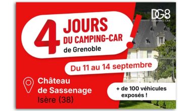 Les 4 jours du camping-car de Grenoble au château de Sassenage