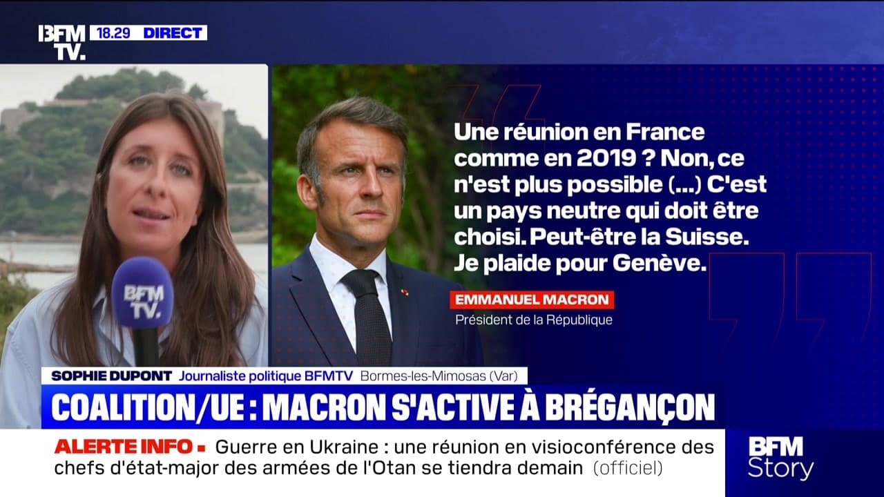 Story 3 : Coalition/UE, Macron s'active à Brégançon