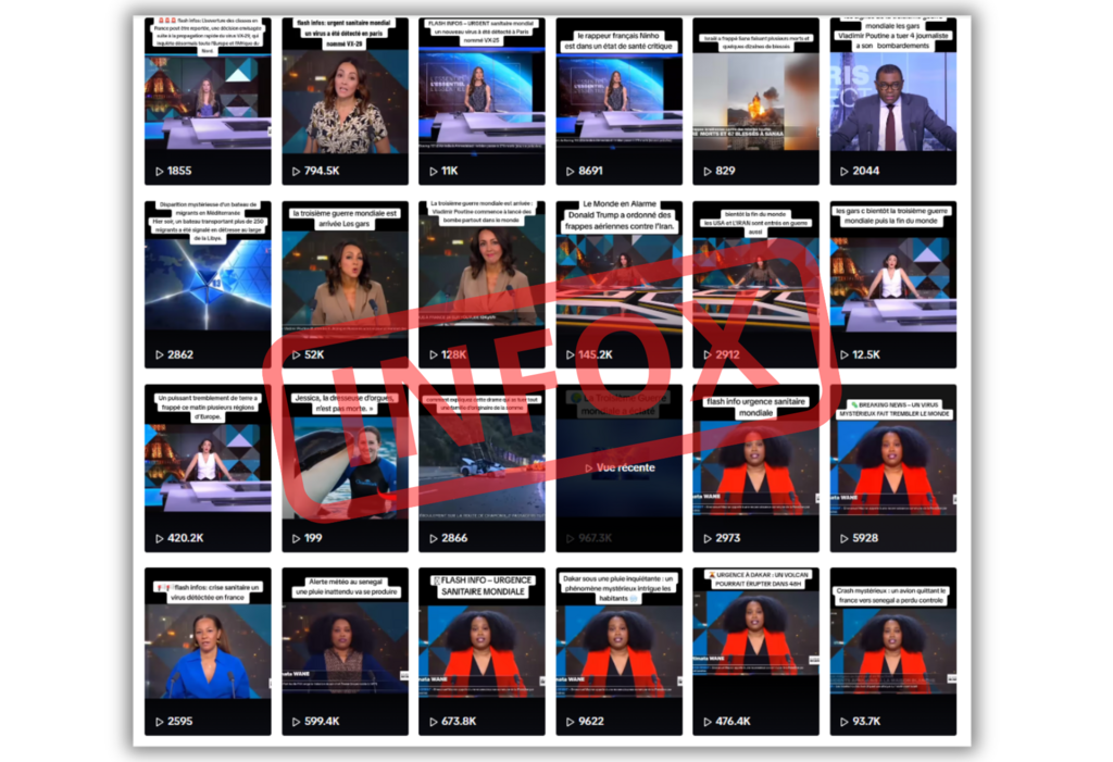Ces faux journaux télévisés se comptent par millier sur TikTok.