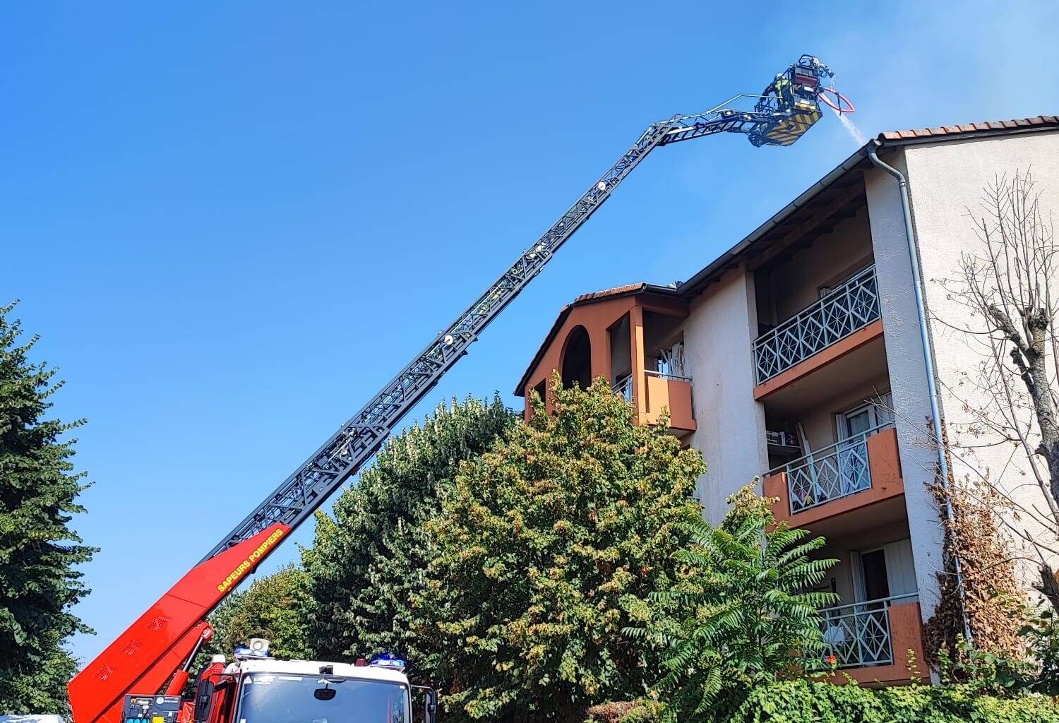 Incendie dans un immeuble situé passage Bailly, sur la commune de Toulouse