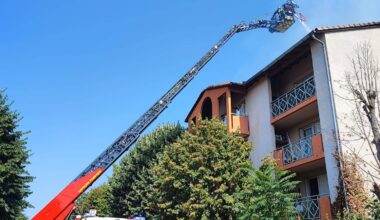 Incendie dans un immeuble situé passage Bailly, sur la commune de Toulouse