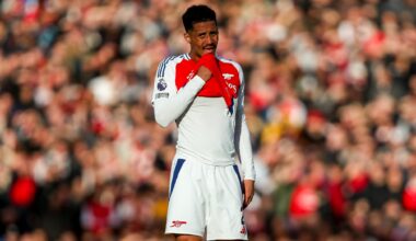 vers un forfait de Saliba, touché à la cheville avec Arsenal