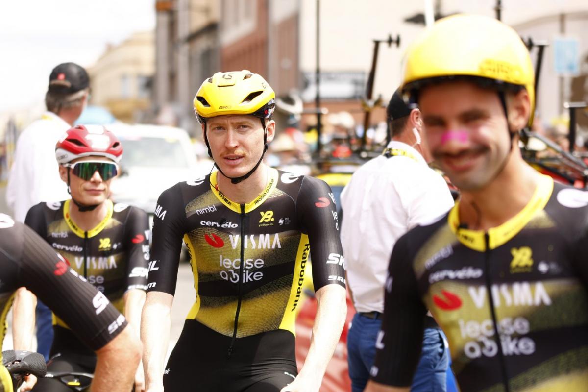 Jonas Vingegaard avec Matteo Jorgenson, Sepp Kuss et Axel Zingle sur la Vuelta