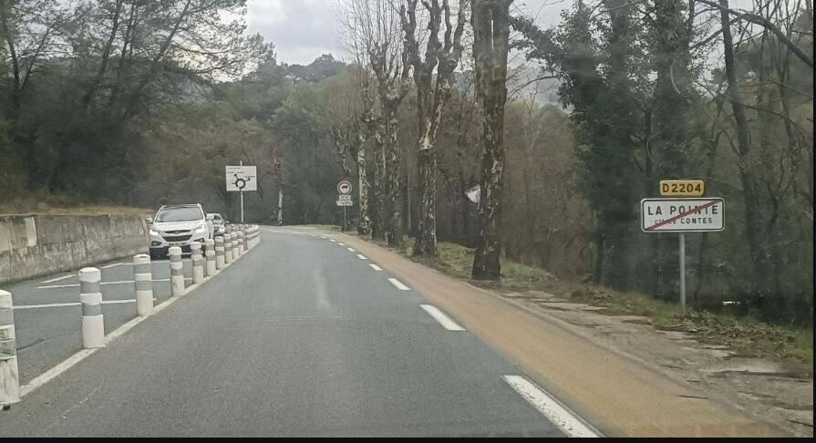 RD2204: les travaux de sécurisation entre L’Escarène et La Pointe-de-Contes touchent à leur fin