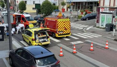 Le conducteur d'un poids lourd renverse un piéton et prend la fuite à Déville-lès-Rouen