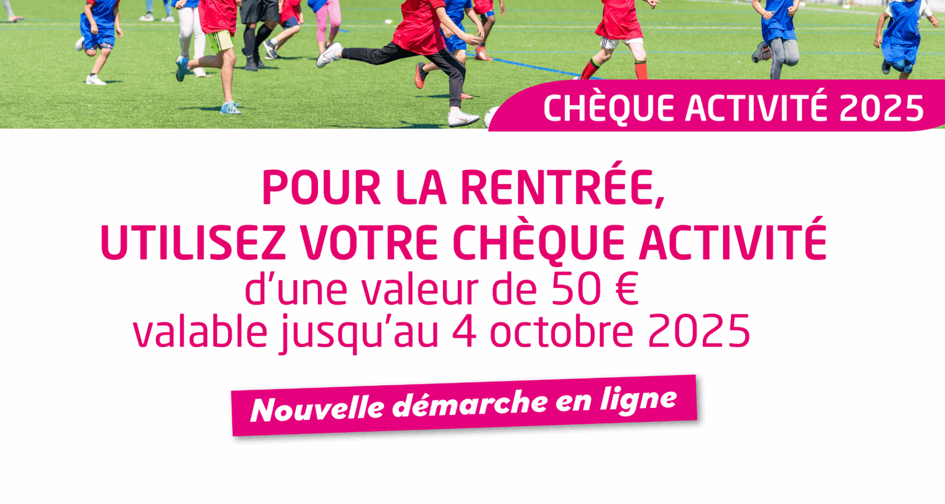 Un coup de pouce de 50 € pour inscrire votre enfant à une activité extra-scolaire