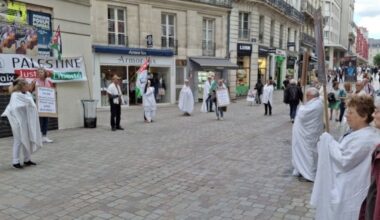 Action symbolique pour la commémoration de la Nakba à Nantes