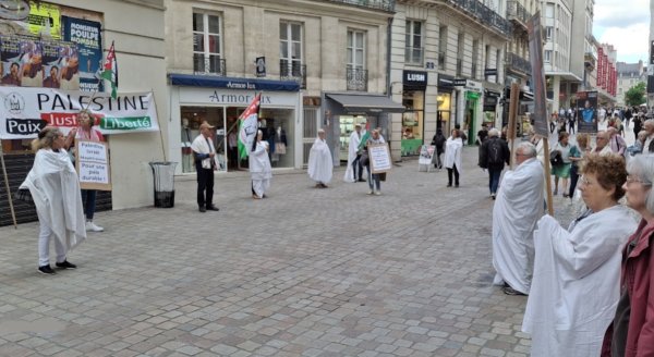 Action symbolique pour la commémoration de la Nakba à Nantes