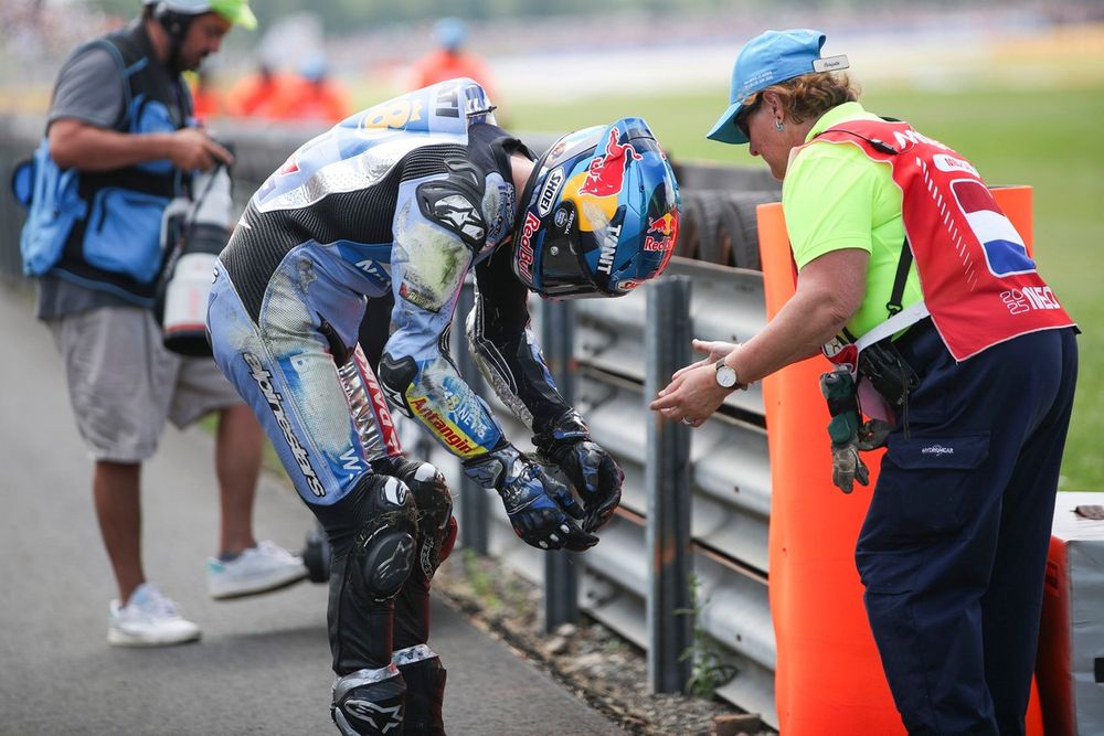 Alex Márquez, Gresini Racing tras su caída en Assen