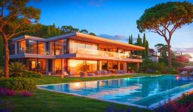 Illustration de la nouvelle villa d'Antoine Dupont au bassin d'Arcachon.