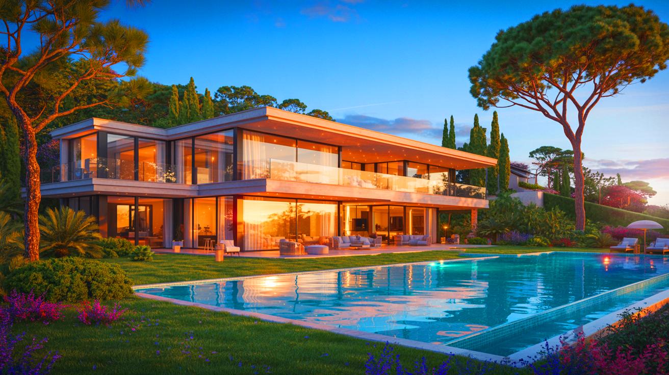 Illustration de la nouvelle villa d'Antoine Dupont au bassin d'Arcachon.