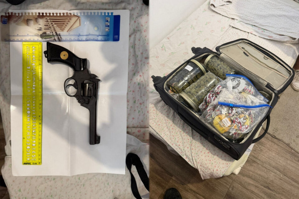 Une arme de poing et plus d’un kilo de produits stupéfiants ont notamment été saisis.