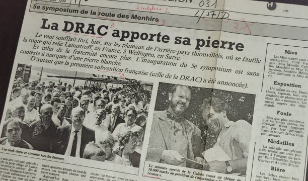 Article du Républicain Lorrain, 16 août 1990 (Photo JBD)