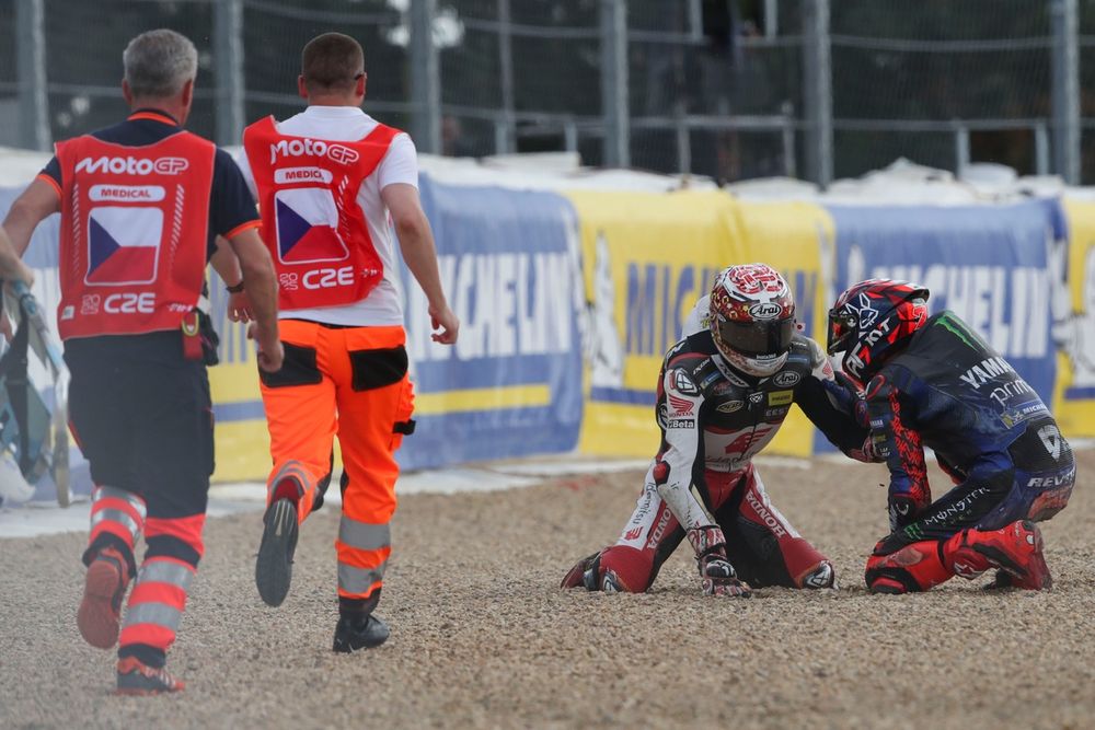Augusto Fernandez est l'un des derniers pilotes à avoir été sanctionné, après avoir fait chuter Takaaki Nakagami à Brno.