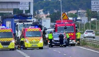 Accident grave sur l’A50 à Sanary : important bouchon après Bandol direction Toulon