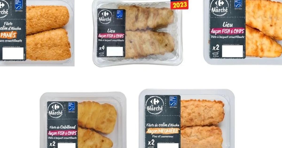 des poissons panés Carrefour rappelés dans toute la France