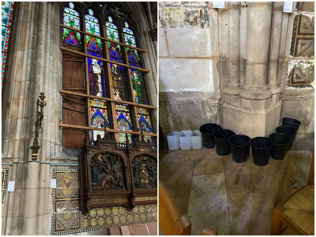 VIDÉO. Vitraux cassés, inondations, chutes de pierres... l'état de cette basilique à Nancy inquiète