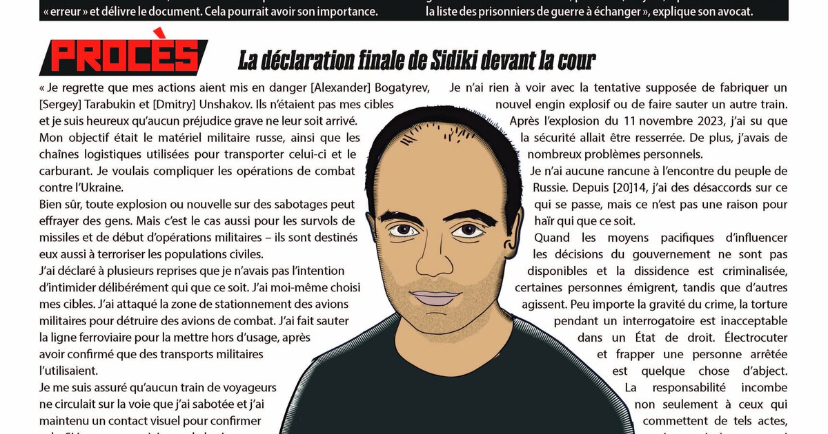 [BD] Rouslan Sidiki – Anarchiste et partisan, condamné à 29 ans de prison en Russie [05] – 🔴 Info Libertaire