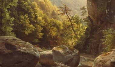 Un paysage d'Harriet Cany Peale pour the Museum of American Art