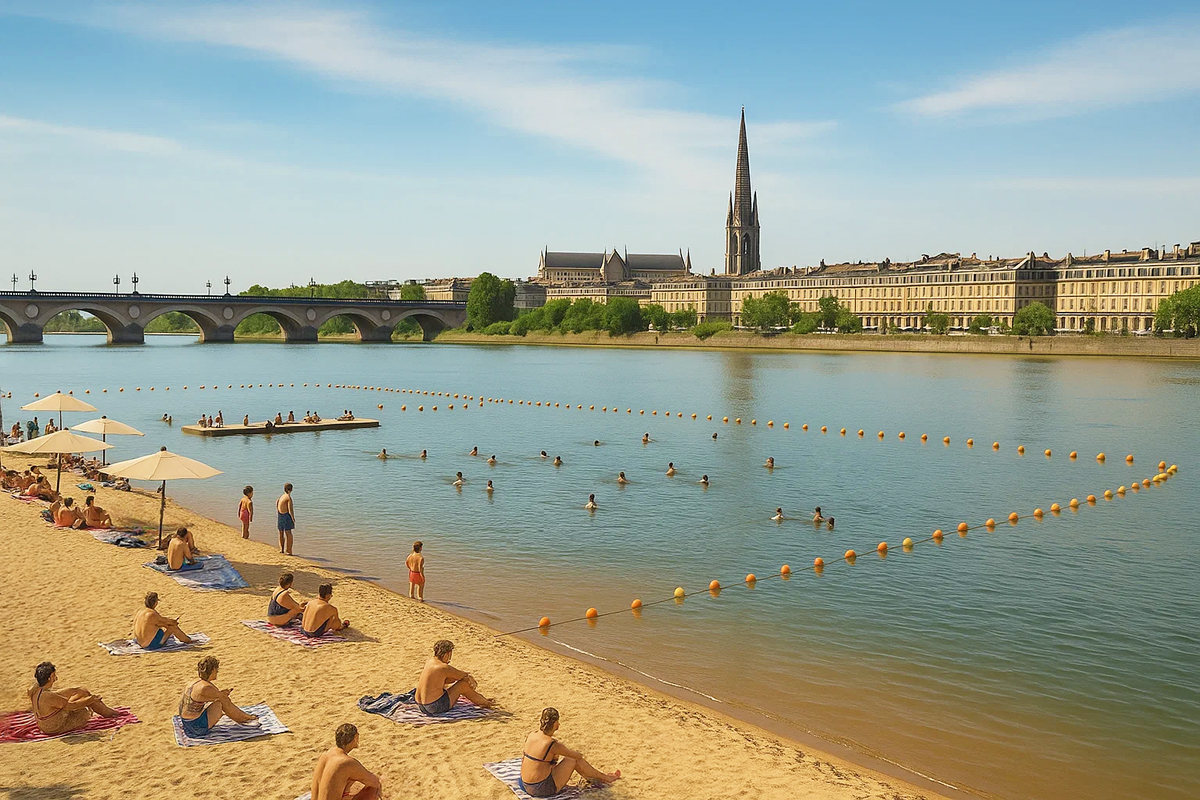Bordeaux Plage : projet de baignade dans la Garonne