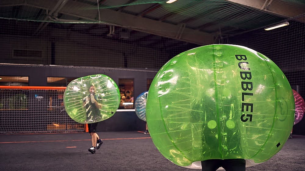 partie de Bubble Foot à Strasbourg