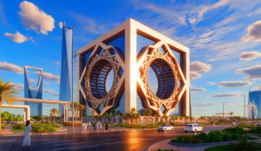 Illustration de l'ambitieux projet architectural du Mukaab à Riyad, fusionnant tradition et modernité.