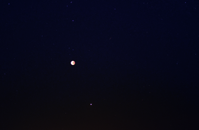 Lune ciel étoiles