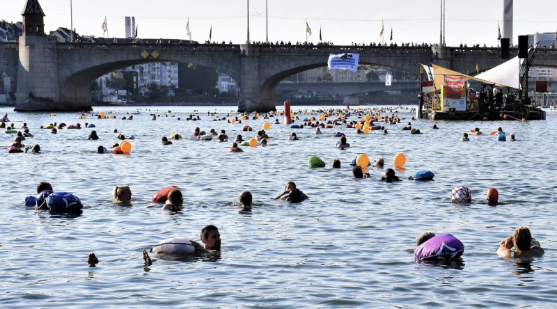 Basler Rheinschwimmen baignade Rhin Bâle
